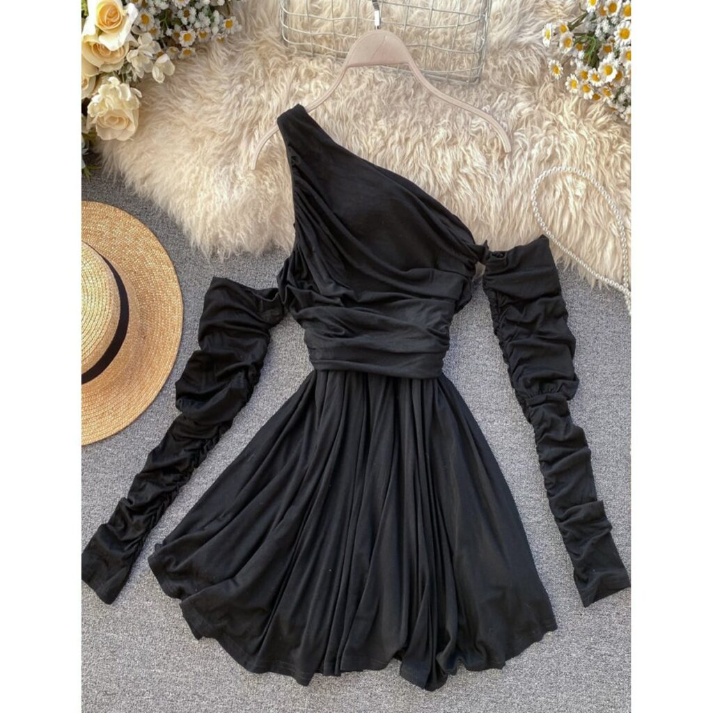 Exclusivo Vestido Negro Marinera