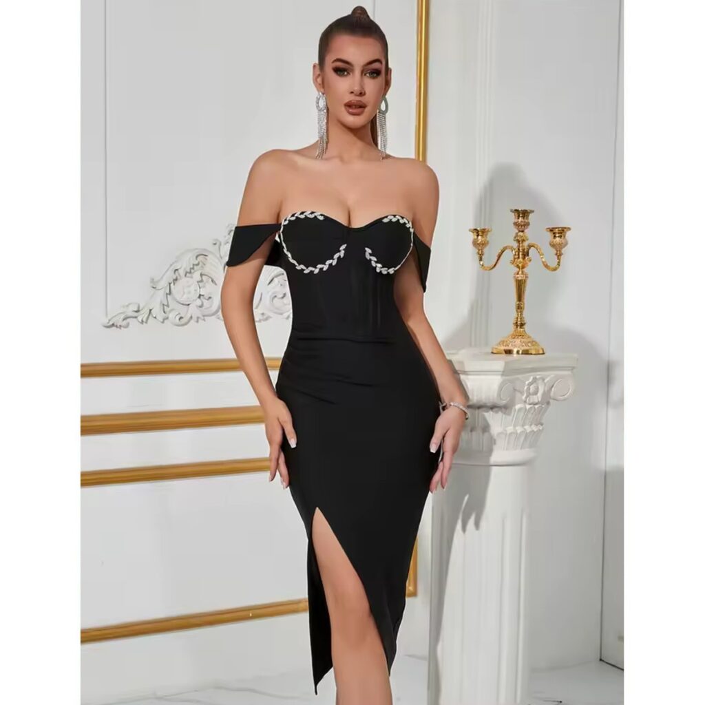 Exclusivo Vestido Bandage Negro