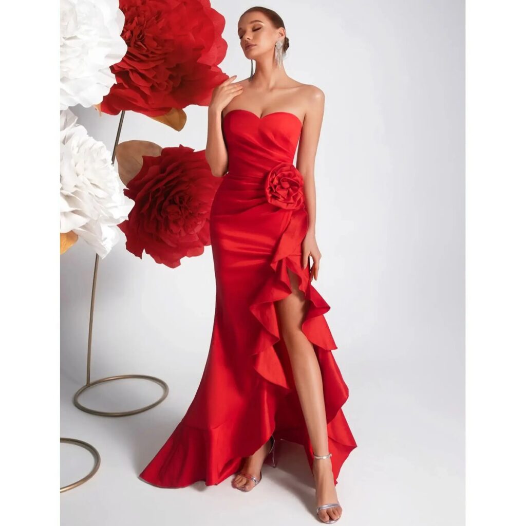 Exclusivo Vestido Largo Rojo