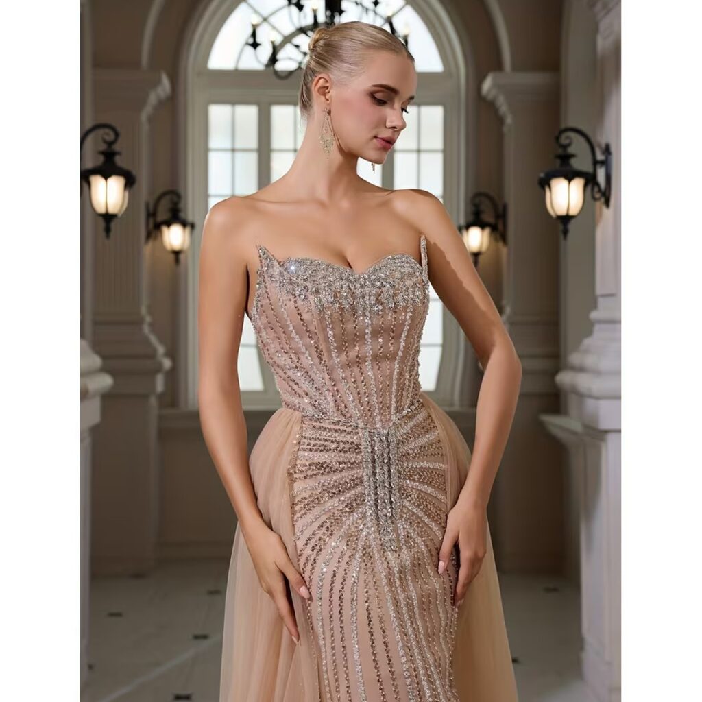 Exclusivo Vestido Nude de Lentejuelas¿