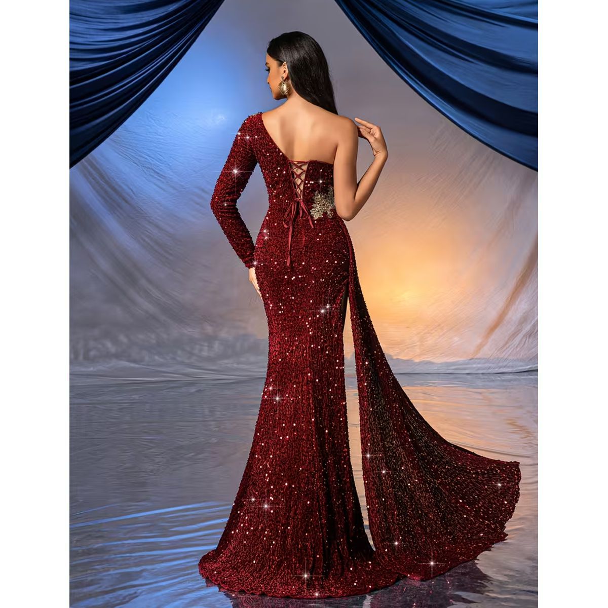 Exclusivo Vestido Rojo - Imagen 3