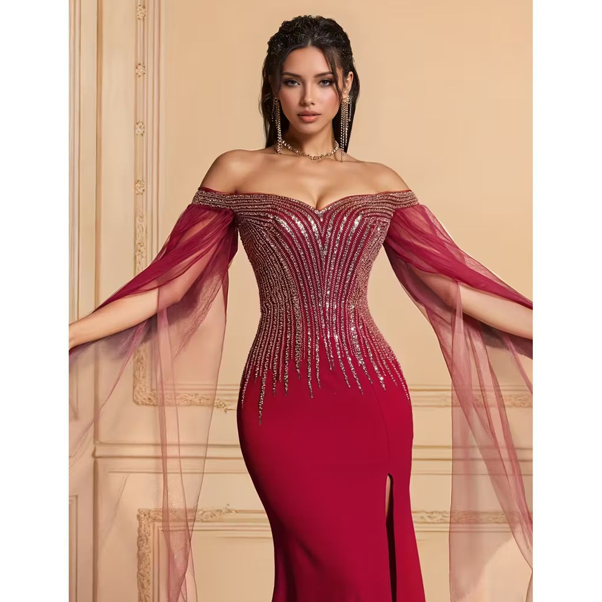Exclusivo Vestido Rojo - Imagen 6