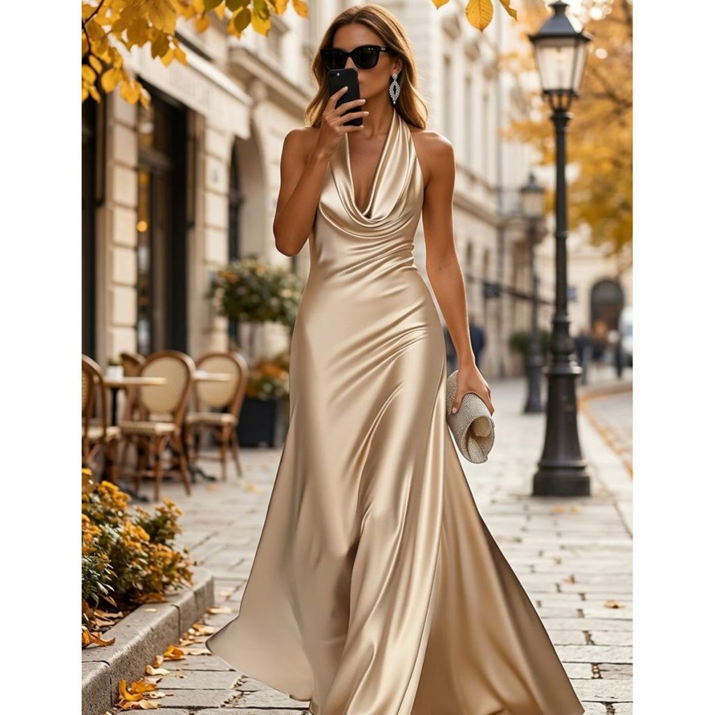 Exclusivo Vestido Dorado