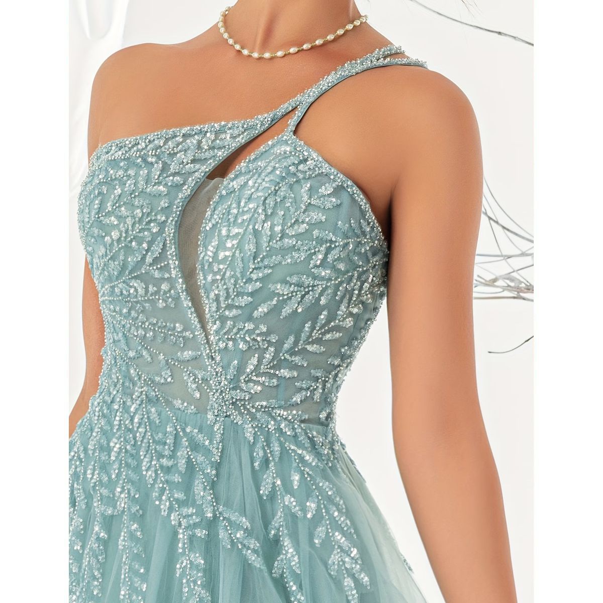 Exclusivo Vestido Turquesa - Imagen 7