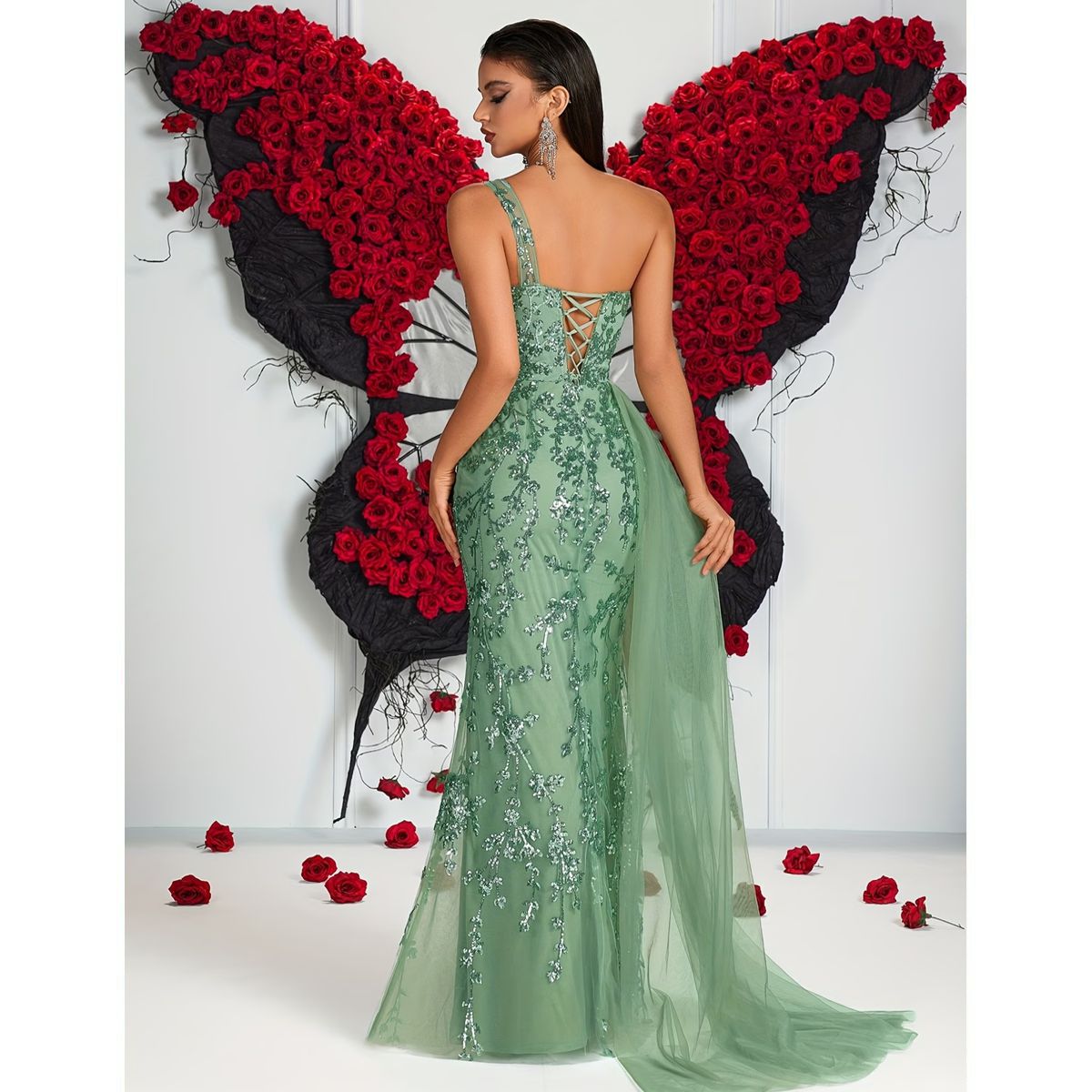 Exclusivo Vestido Verde - Imagen 6