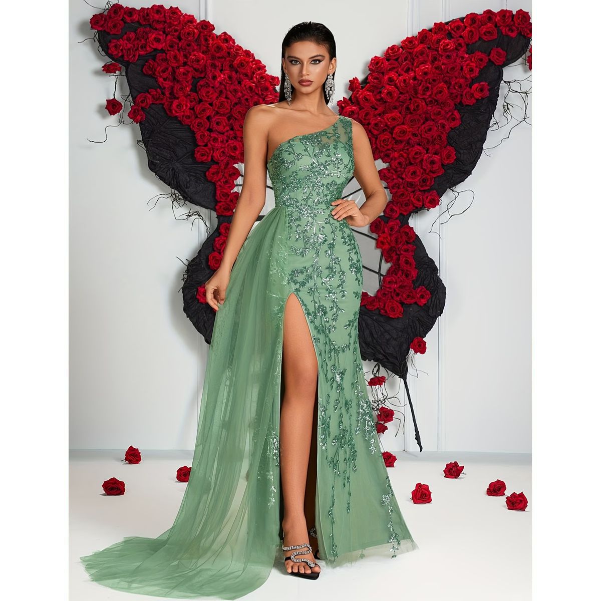 Exclusivo Vestido Verde - Imagen 5