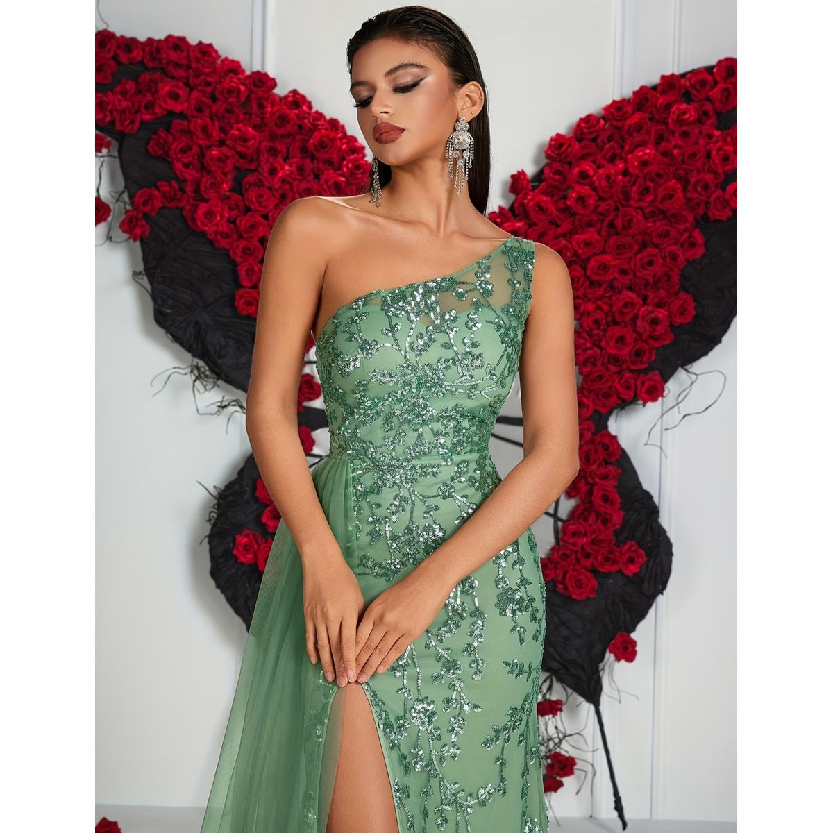 Exclusivo Vestido Verde - Imagen 4