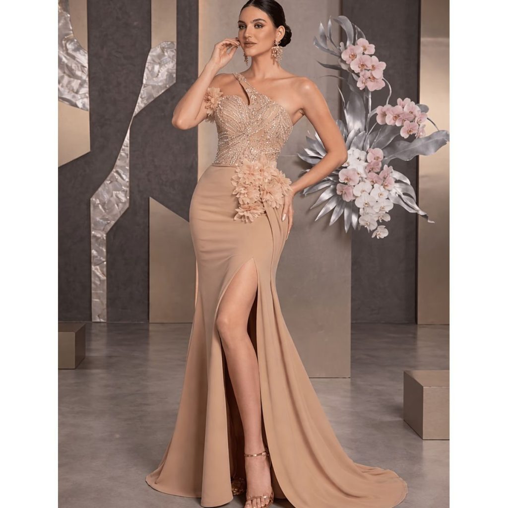 Exclusivo Vestido Dorado de Lentejuelas